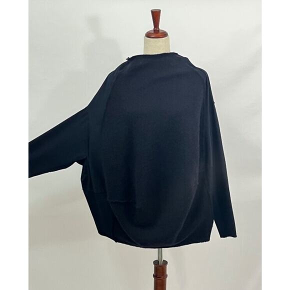 RUNDHOLZ Black Label Sz S Small Black Wool Sweater Front Jersey Back Top - Picture 8 of 8